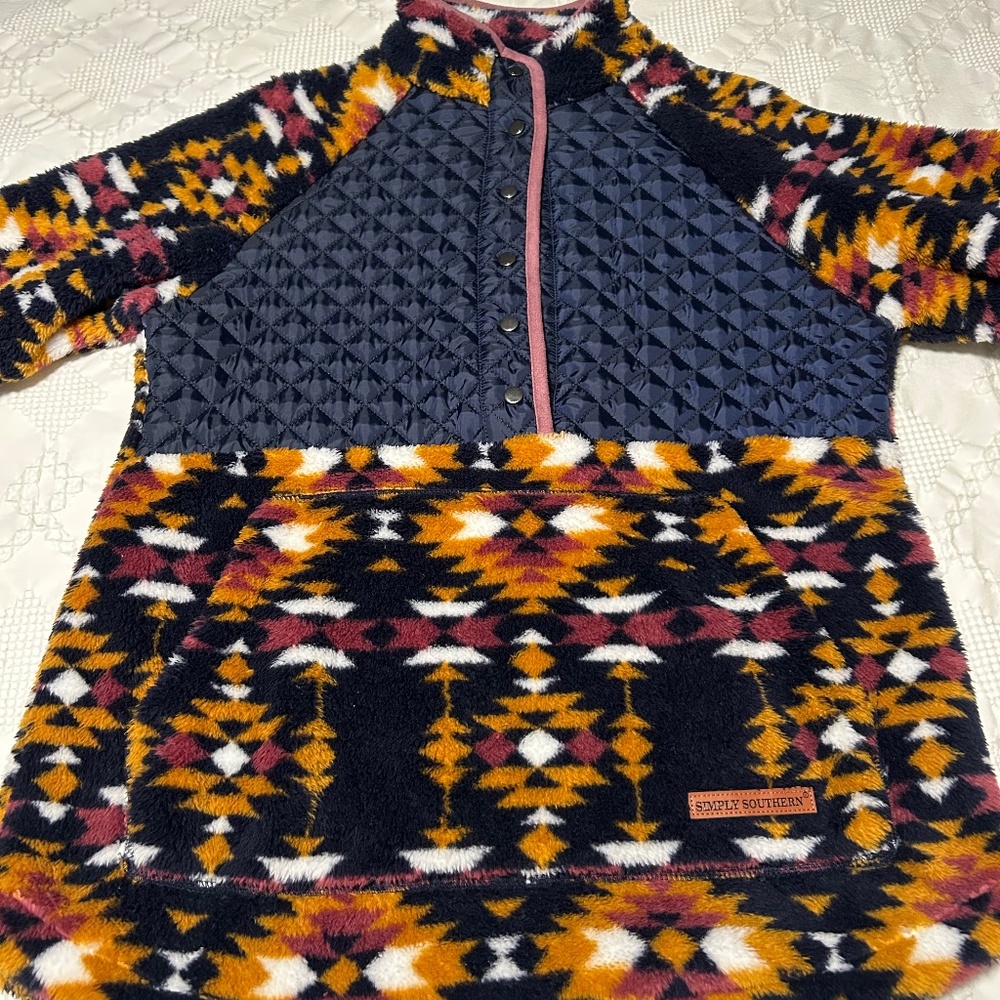 Simply southern Aztec fleece